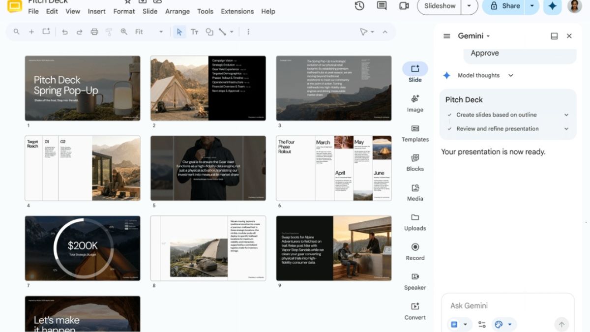 Gemini in Google Slides Turns Files into Finished Presentations
