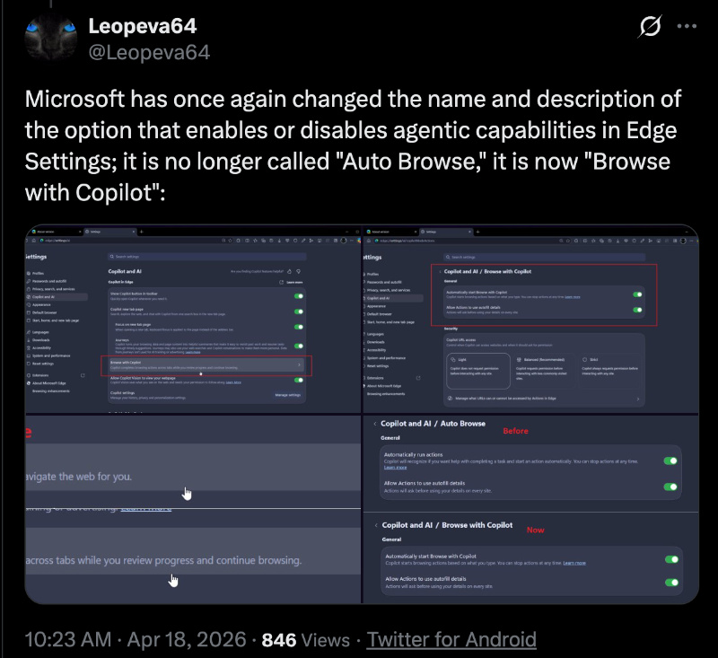Microsoft Edge Gives Users and Admins Firmer Grip on Copilot AI