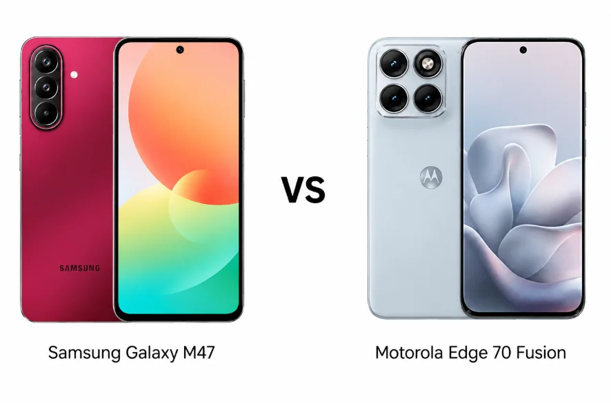 Samsung Galaxy M47 vs OnePlus N6 vs Motorola Edge 70 Fusion