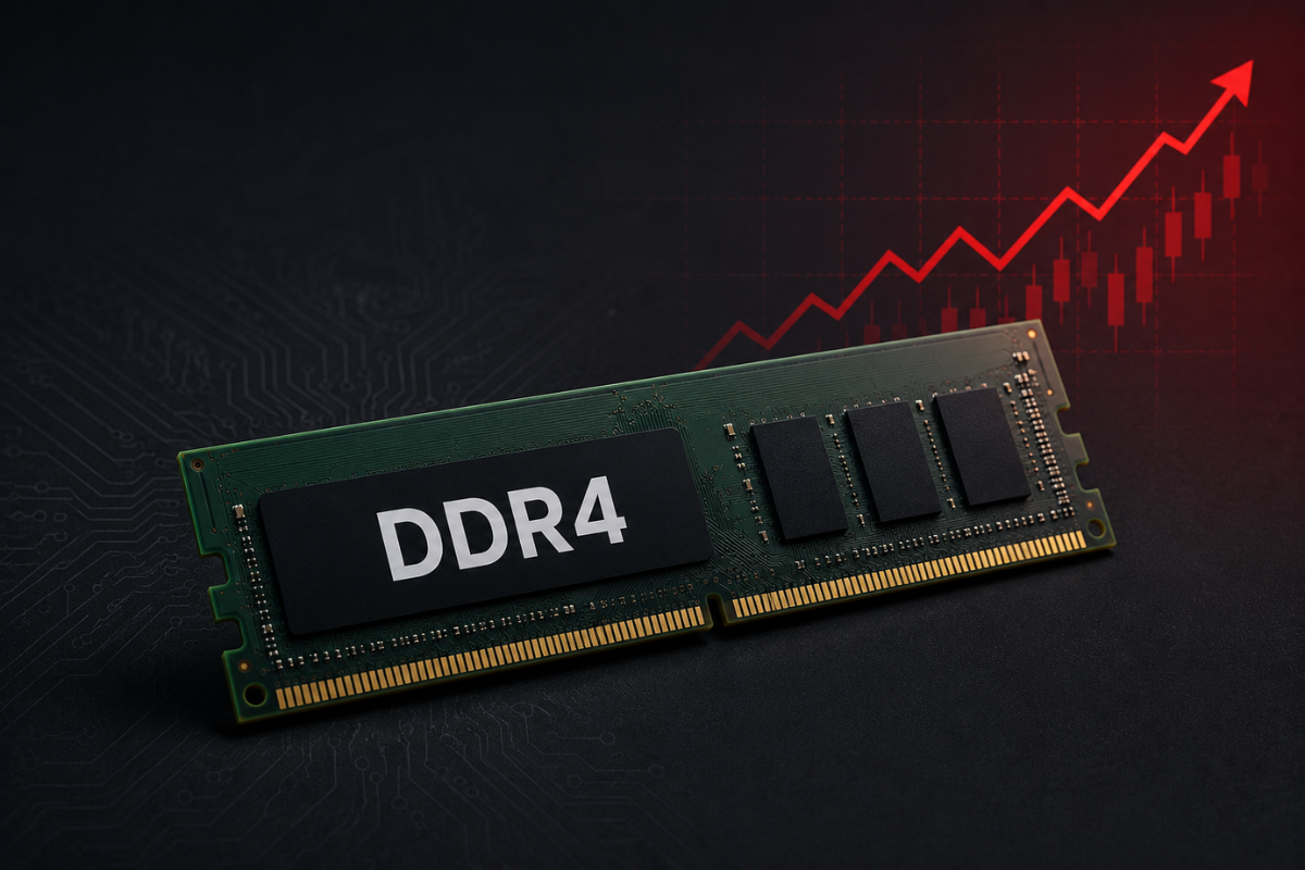 DDR4 Memory Prices Surge as Production Shifts to DDR5