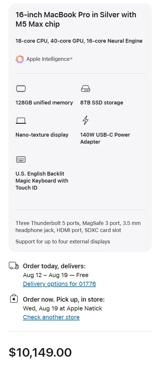 MacBook Pro M5 Max Price Hike Explained