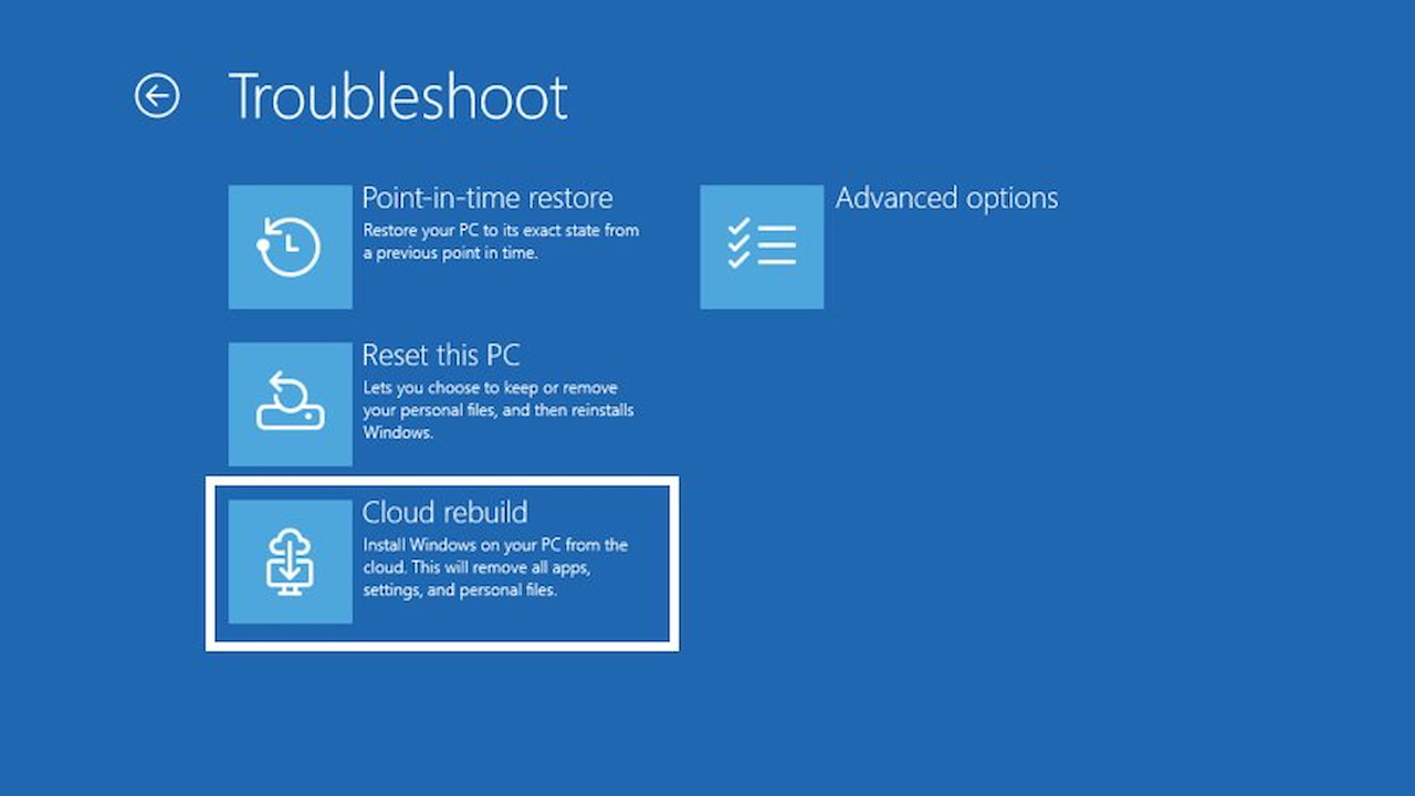 Windows 11 Cloud Rebuild: Fix Unbootable PCs Without USB Media