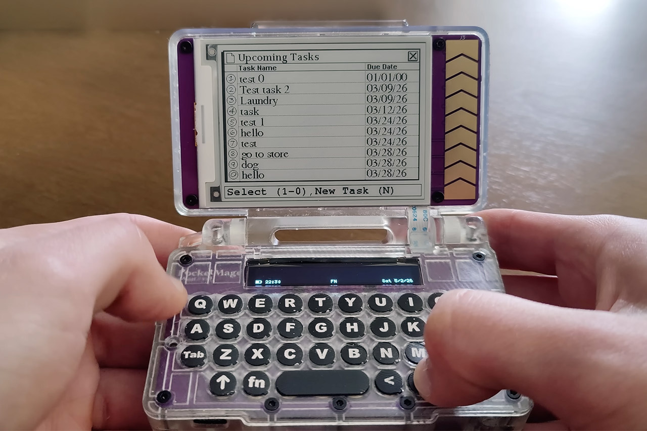 PocketMage E-Ink PDA Revives the Distraction-Free Pocket Computer