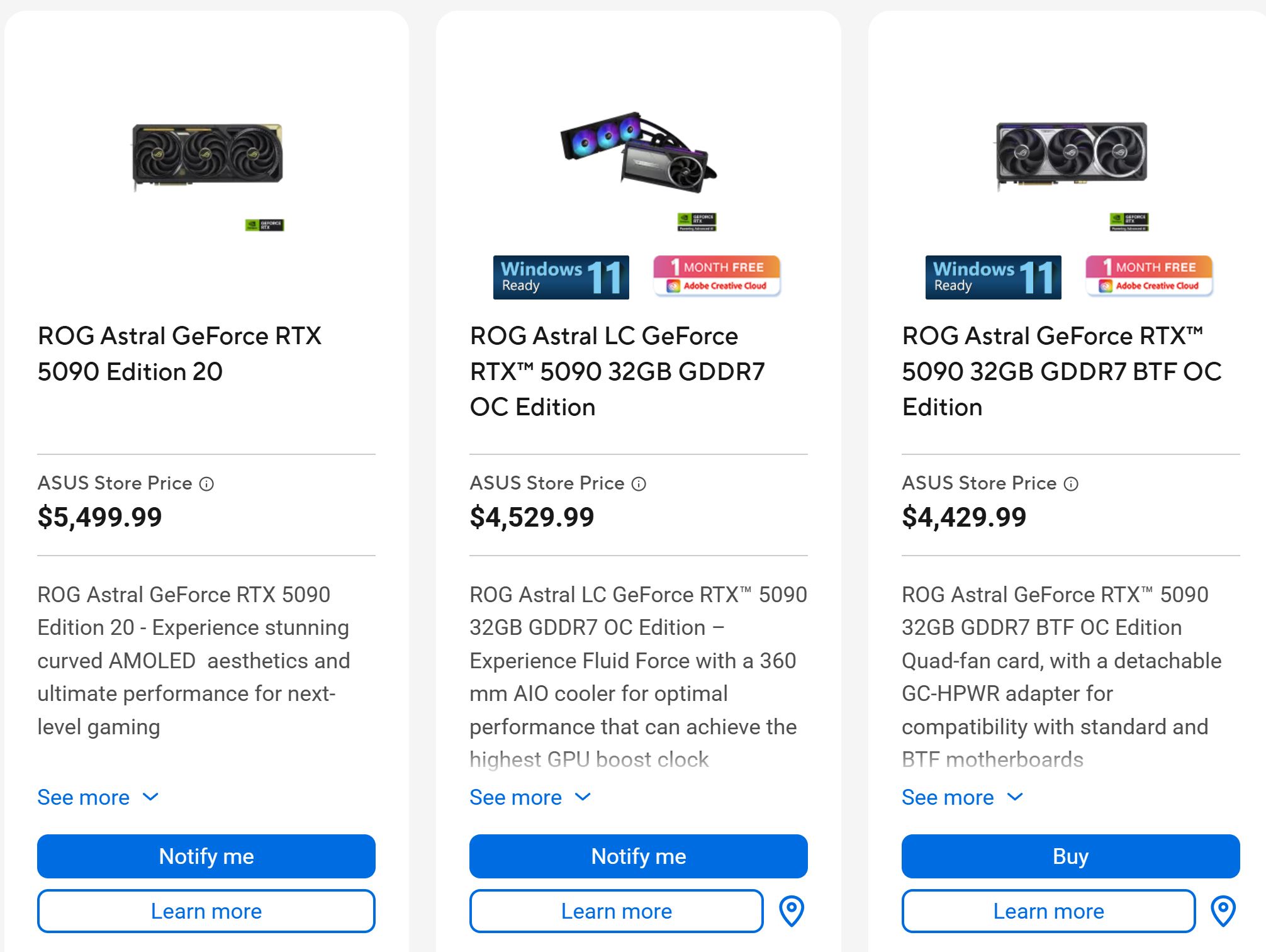ASUS ROG Astral RTX 5090 Edition 20 vs RTX 5080 Liquid: Which Extreme GPU Is Worth It