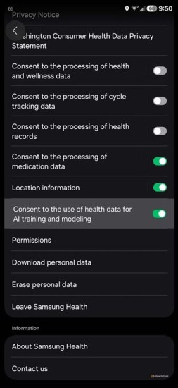 Samsung Health Reverses Its AI Data Deletion Threat