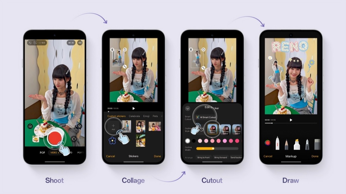 OPPO Reno16 F: Camera AI cho người làm nội dung di động