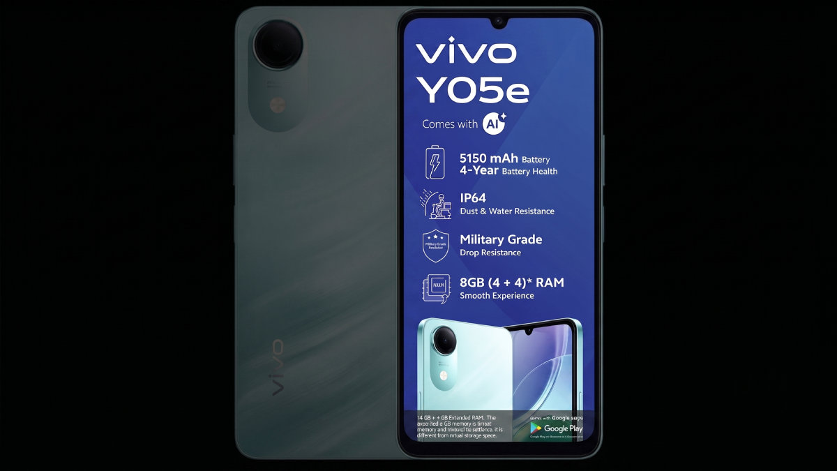 vivo Y05e: smartphone giá rẻ bền bỉ với pin 5.150 mAh