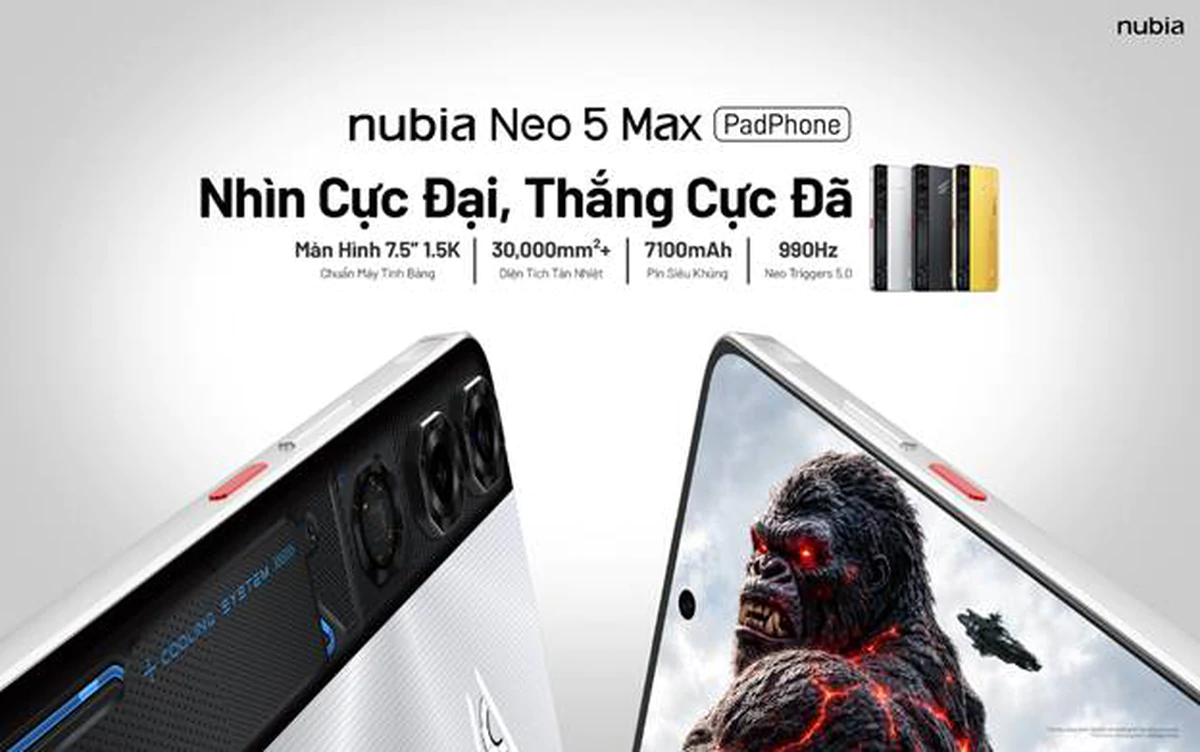 Tablet chơi game: Nubia Neo 5 Max đối đầu Legion Y700 Infinite
