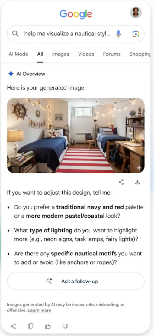 Google’s AI Image Generator in Search Is a Direct Shot at Design Workflows