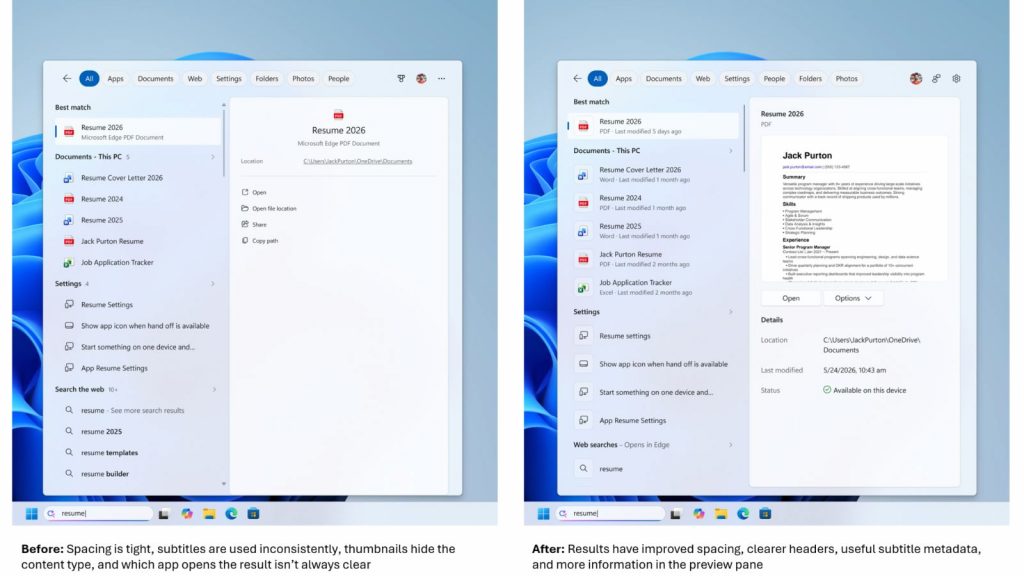 Windows Search Redesign Promises Faster, Cleaner Results