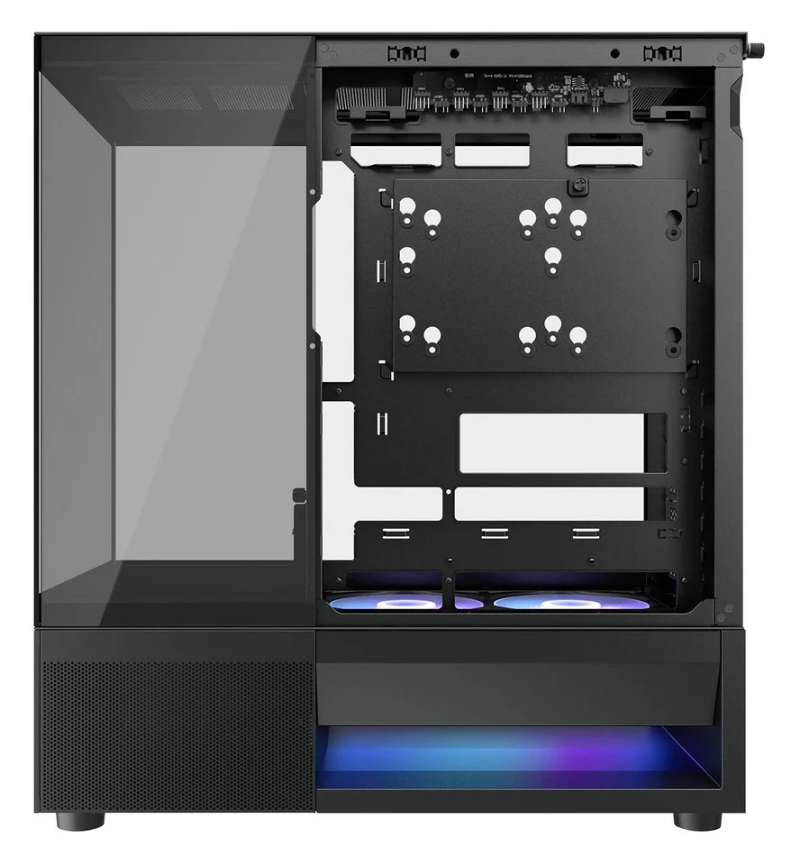 So sánh vỏ case mid-tower kính panorama và airflow 220mm