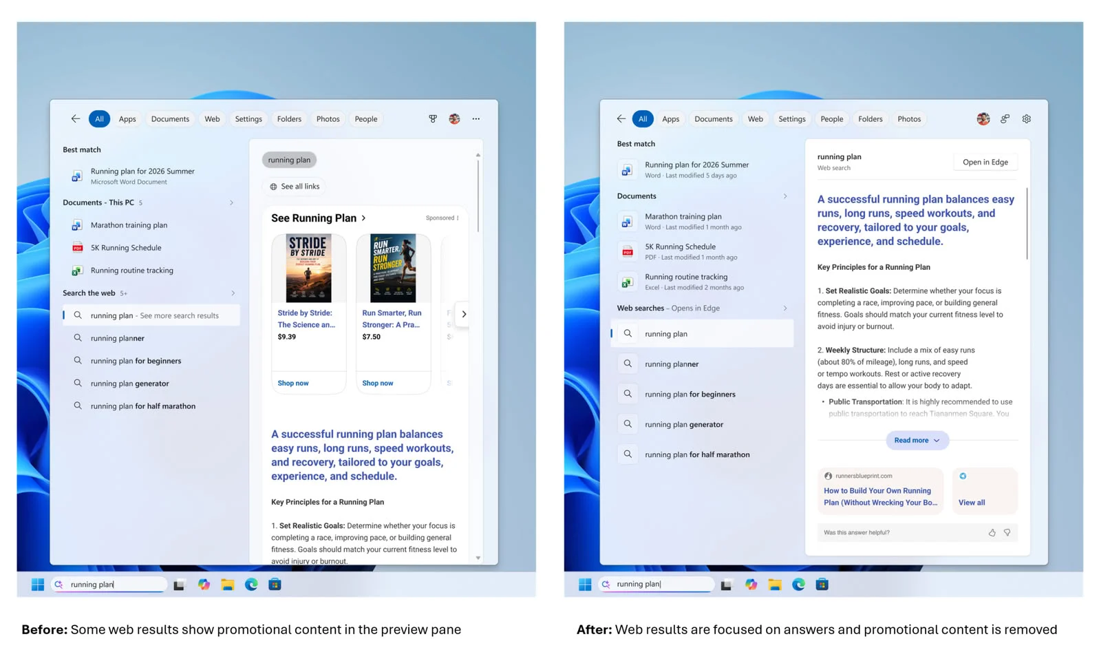 Microsoft loại bỏ quảng cáo khỏi tìm kiếm Windows 11