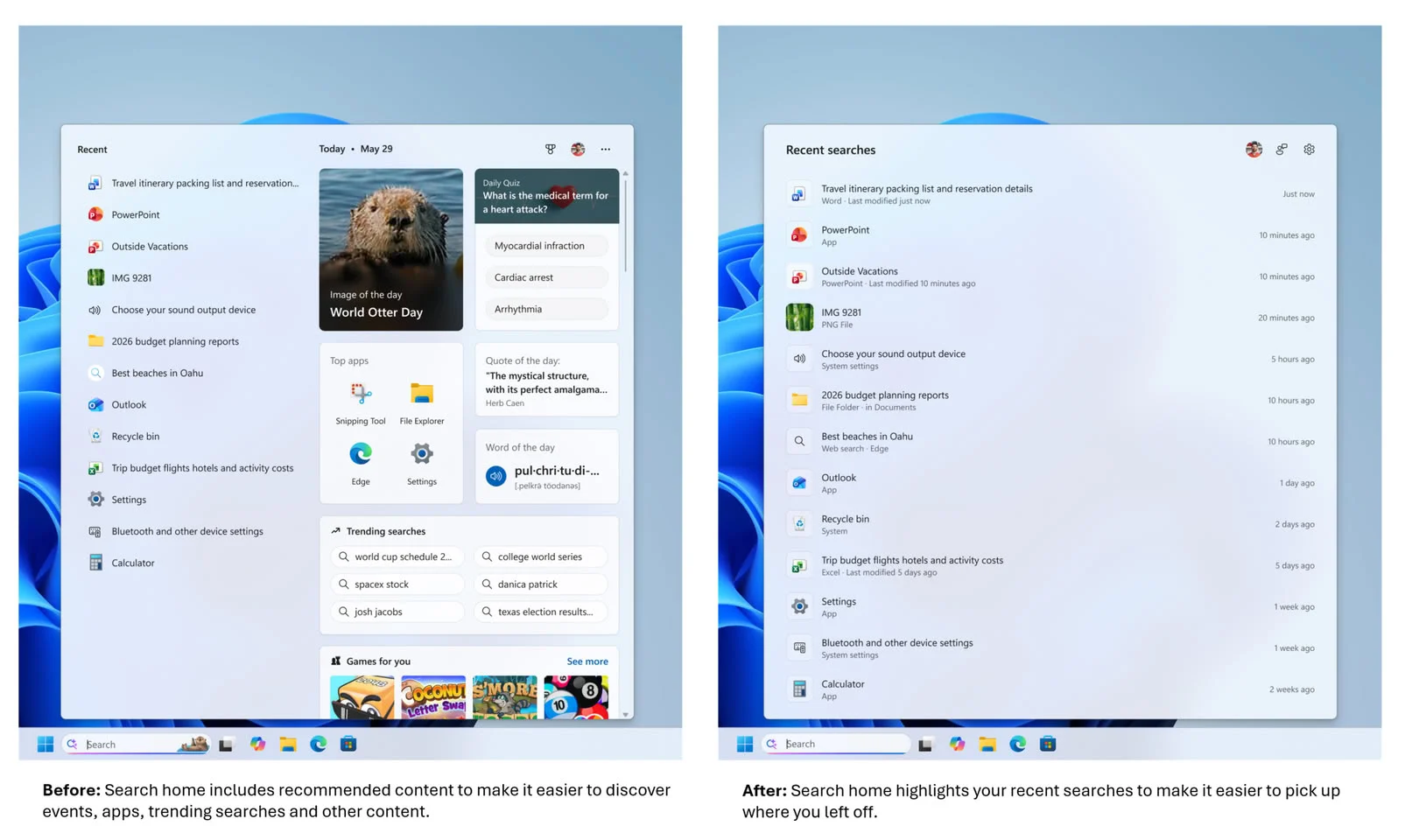 Microsoft loại bỏ quảng cáo khỏi tìm kiếm Windows 11