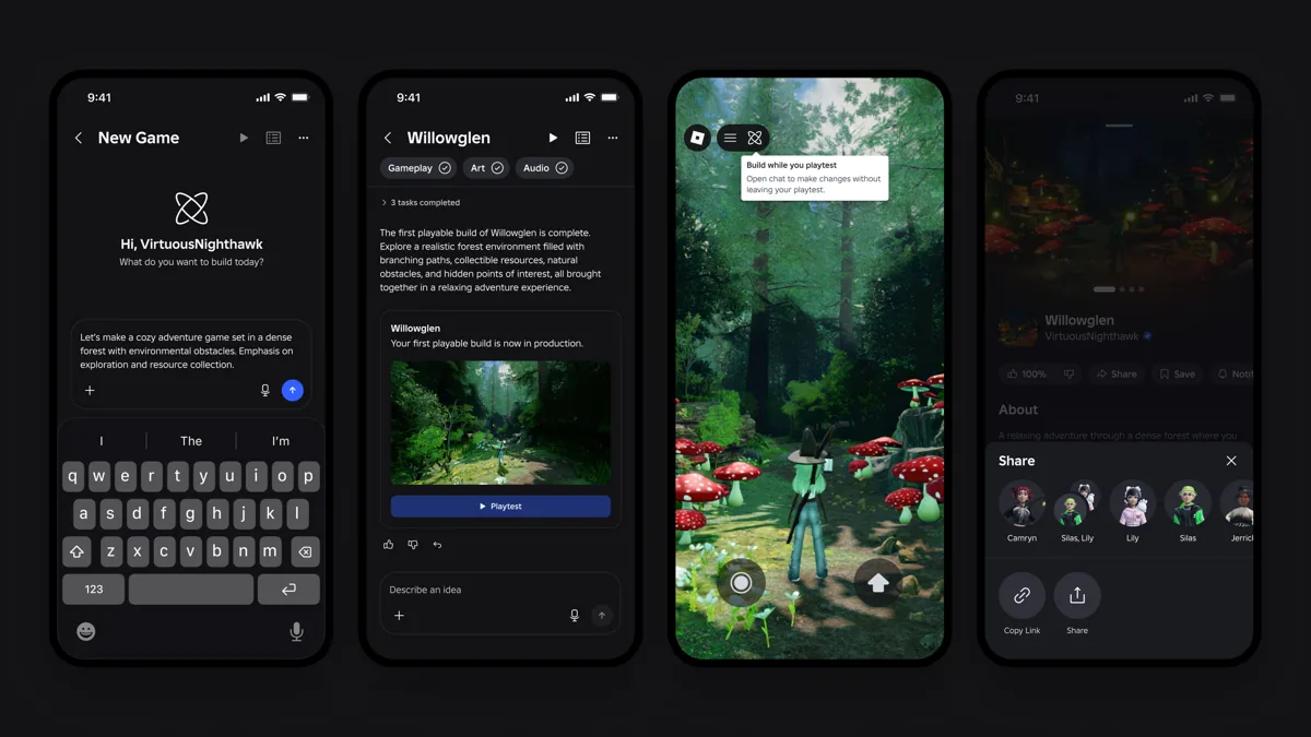 Roblox Build Turns Text Prompts Into Mobile Games