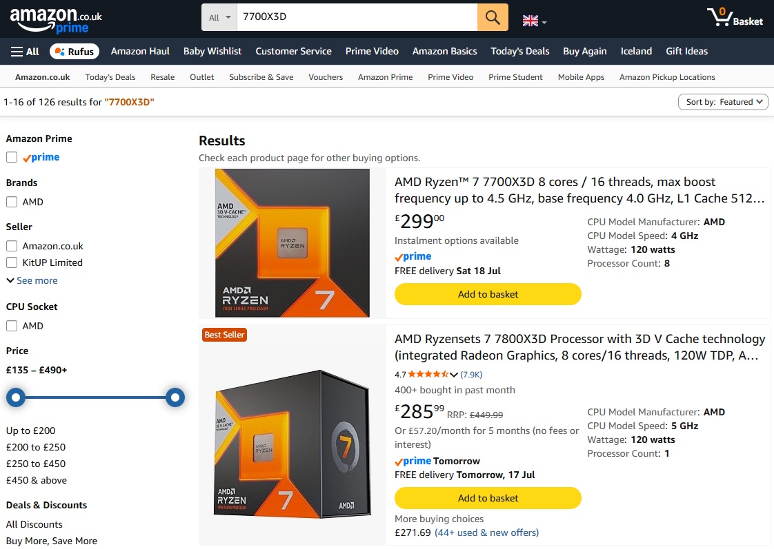 Ryzen 7 7700X3D đắt hơn 7800X3D: định giá lạc nhịp?
