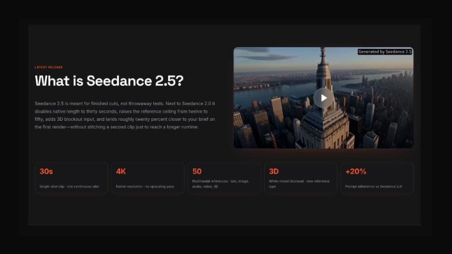 Seedance 2.5 API Turns AI Video Into a Production Tool