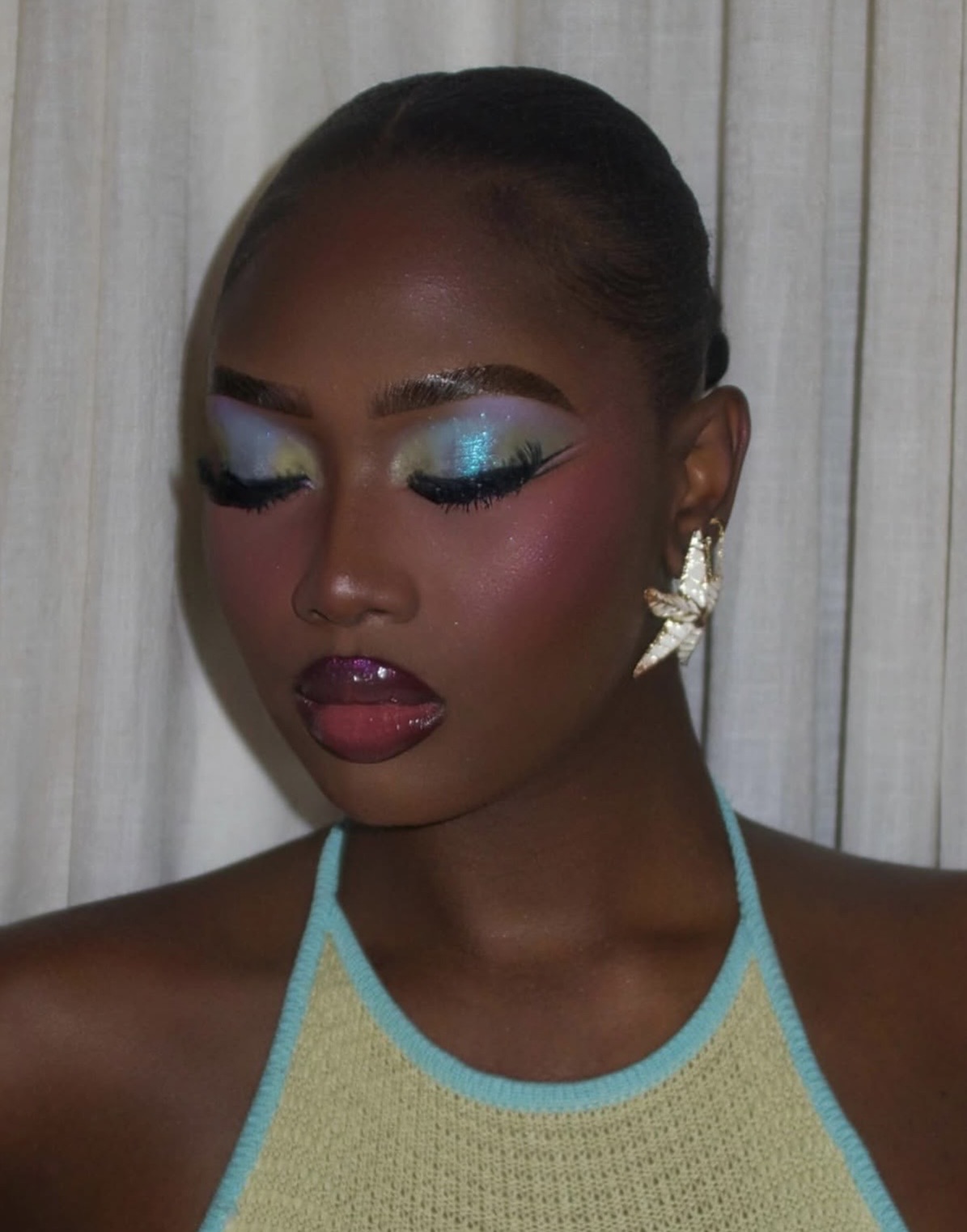 Icy Blue Eyeshadow Is Dominating Summer Beauty—Here's How to Wear It