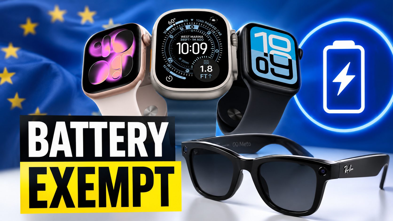 Apple Watch and AirPods Win a Battery Exemption – For Now