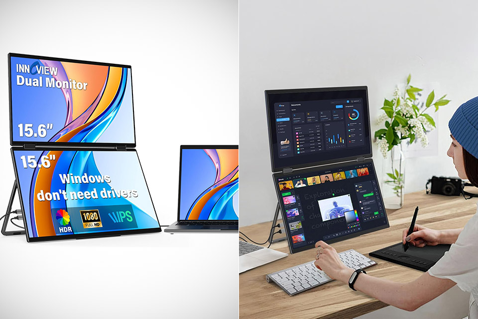 Portable 15.6-Inch Monitors Fix Cramped Remote Work Setups
