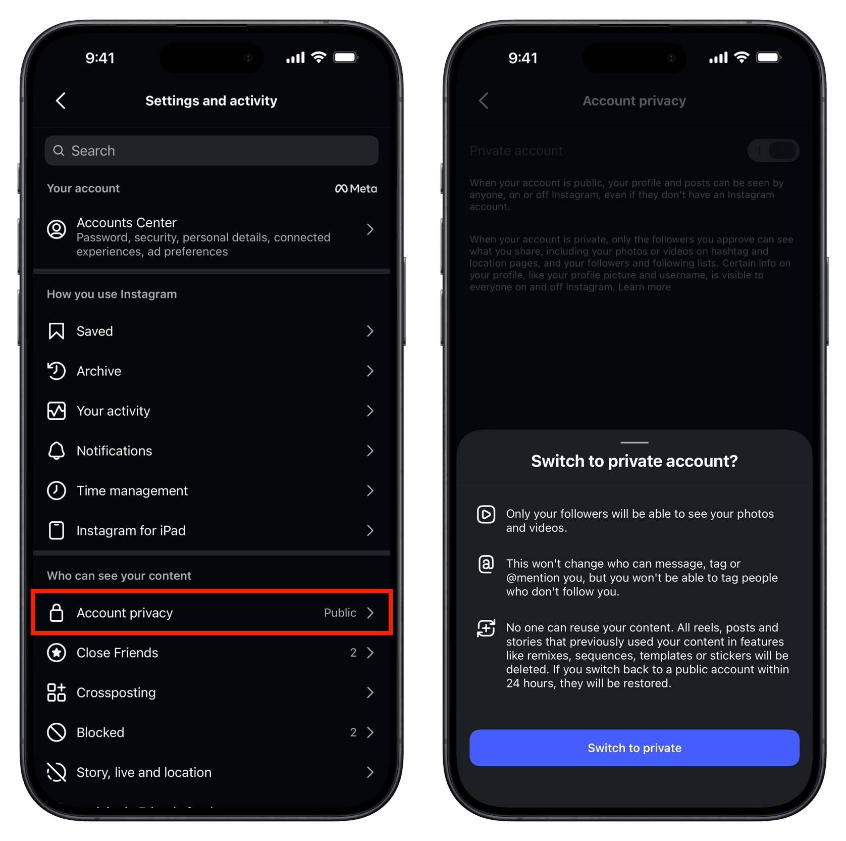 Cách ngăn chặn Meta AI và người khác dùng ảnh của bạn trên Instagram
