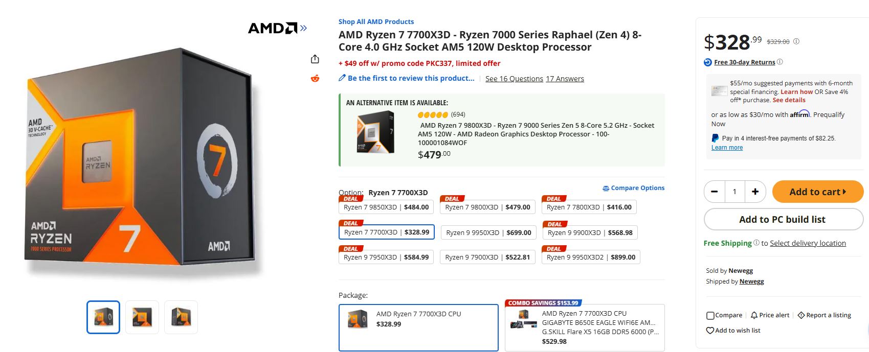 Ryzen 7700X3D Drops to $279 at Launch: Is It the Smarter Buy Than 7800X3D?