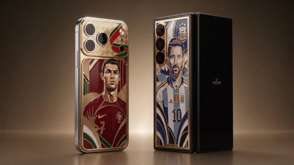 iPhone 17 Pro Ronaldo và Galaxy Z Fold 8 Ultra Messi: vàng 24K cho huyền thoại