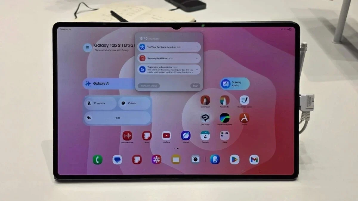 Galaxy Tab S12 Ultra Specs Leak: Dimensity 9500 and Familiar Notch Design