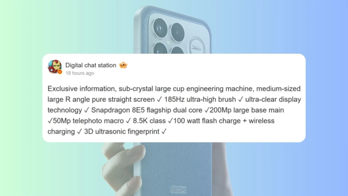 Redmi K100 Pro Leaks Hint at a New Benchmark for Gaming Phones