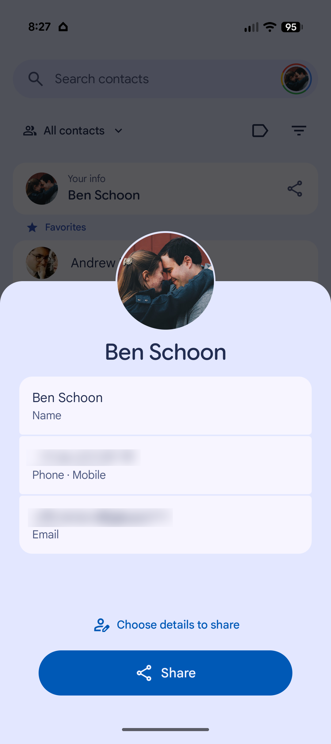 Google Contacts’ ‘Your info’ Card Fixes a Silly Android Gap