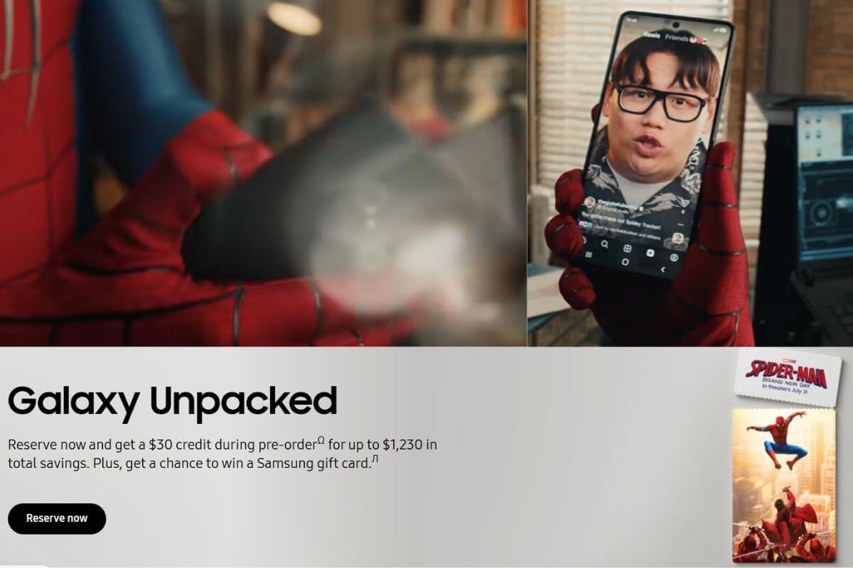 Samsung’s Spider-Man Tie-In Hints at a Bold New Galaxy Z Fold 8 Shape