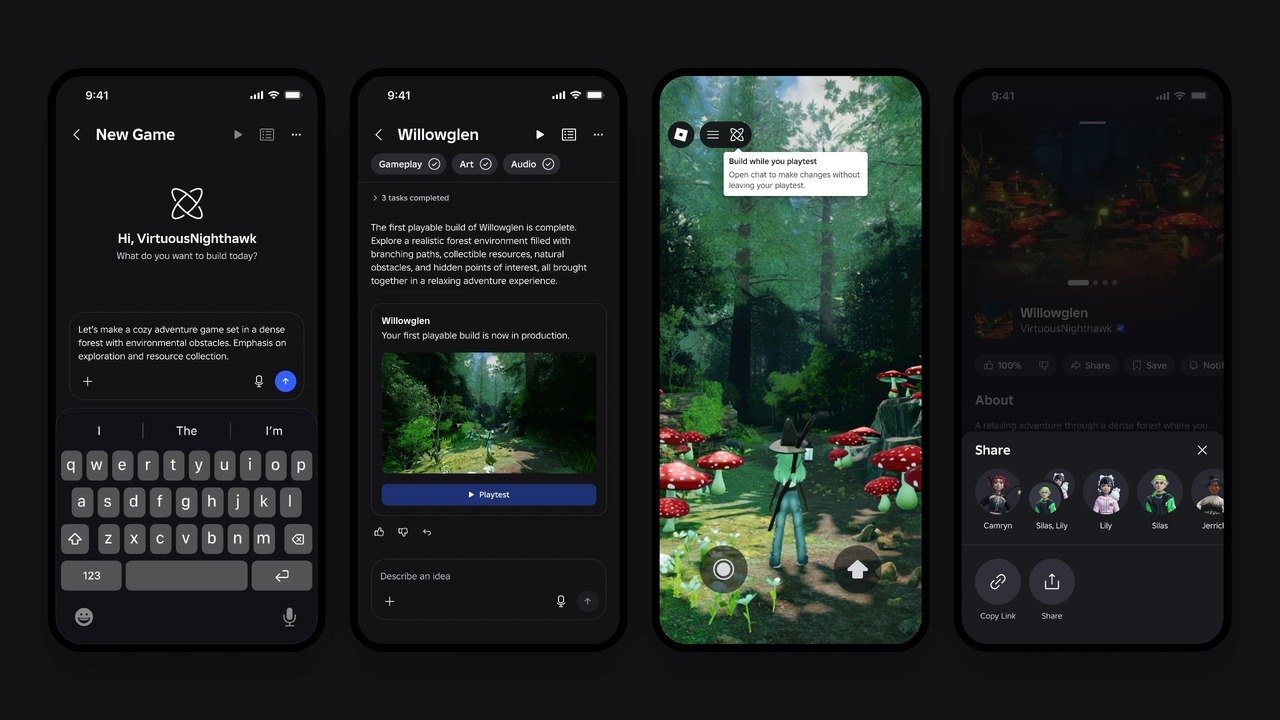 Roblox Build Turns Text Prompts Into Mobile Games—No Code Needed