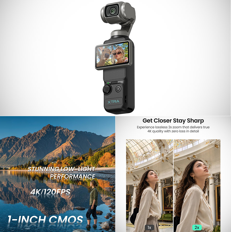 Xtra Muse vs DJI Osmo Pocket 4: Best Compact 4K Camera for Everyday Creators