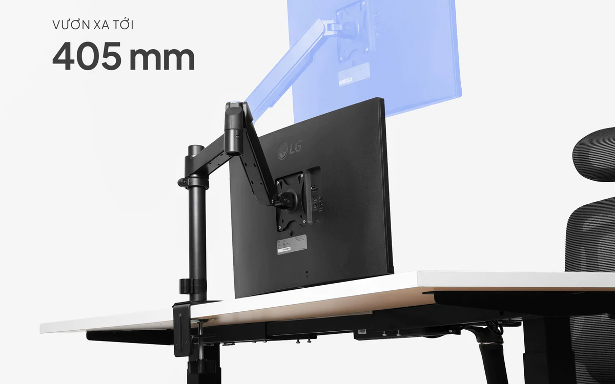 Giá đỡ màn hình arm thông minh cho bàn làm việc công thái học