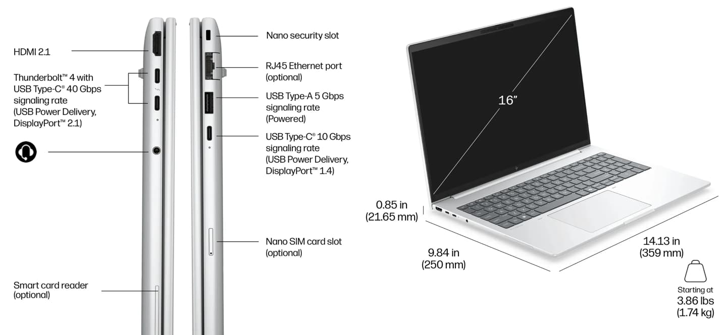 LG Gram 16 vs HP EliteBook 8 G2a: Battery Life Meets Business Power