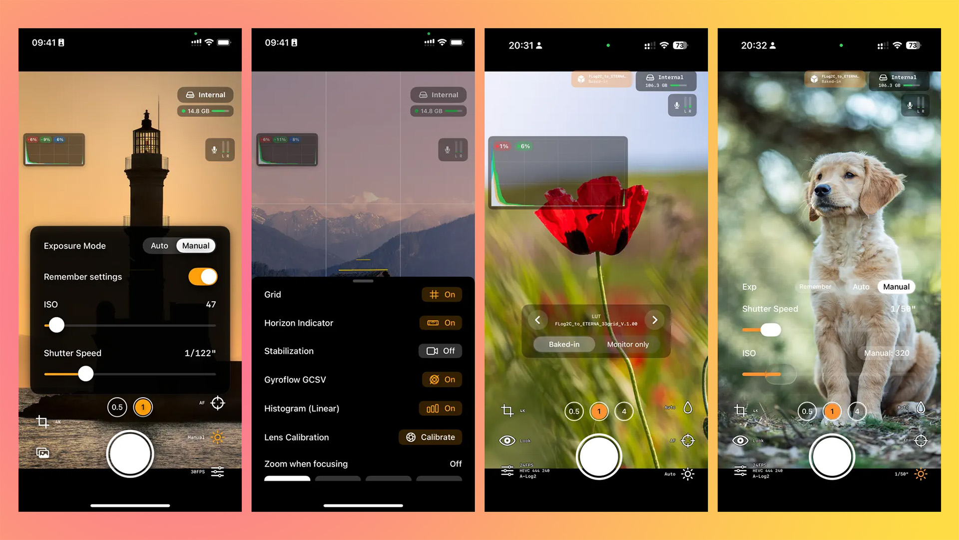 Ứng dụng camera chuyên nghiệp trên iPhone: chọn Pearla 14-bit RAW hay Log Cam Apple Log 2?