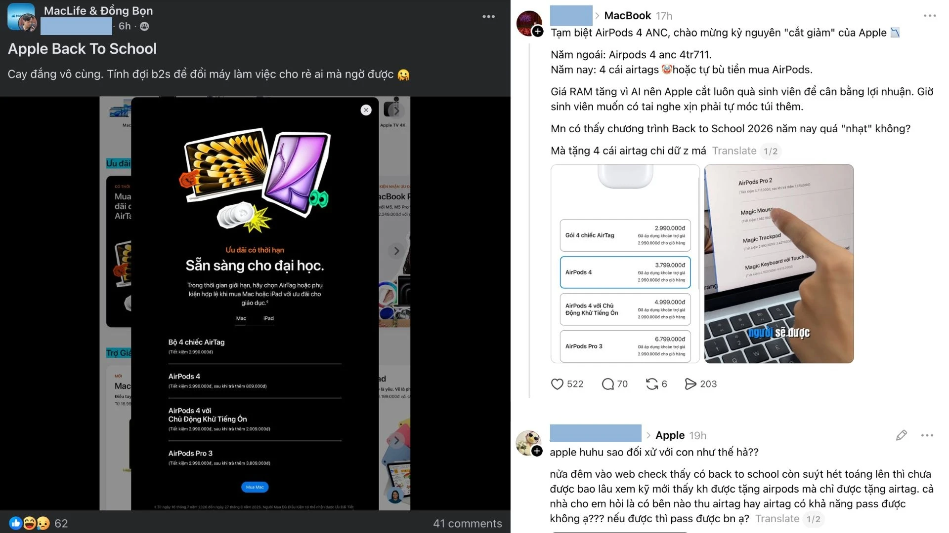 Apple Back to School: Quà tặng đổi khác, giá trị đổi thay