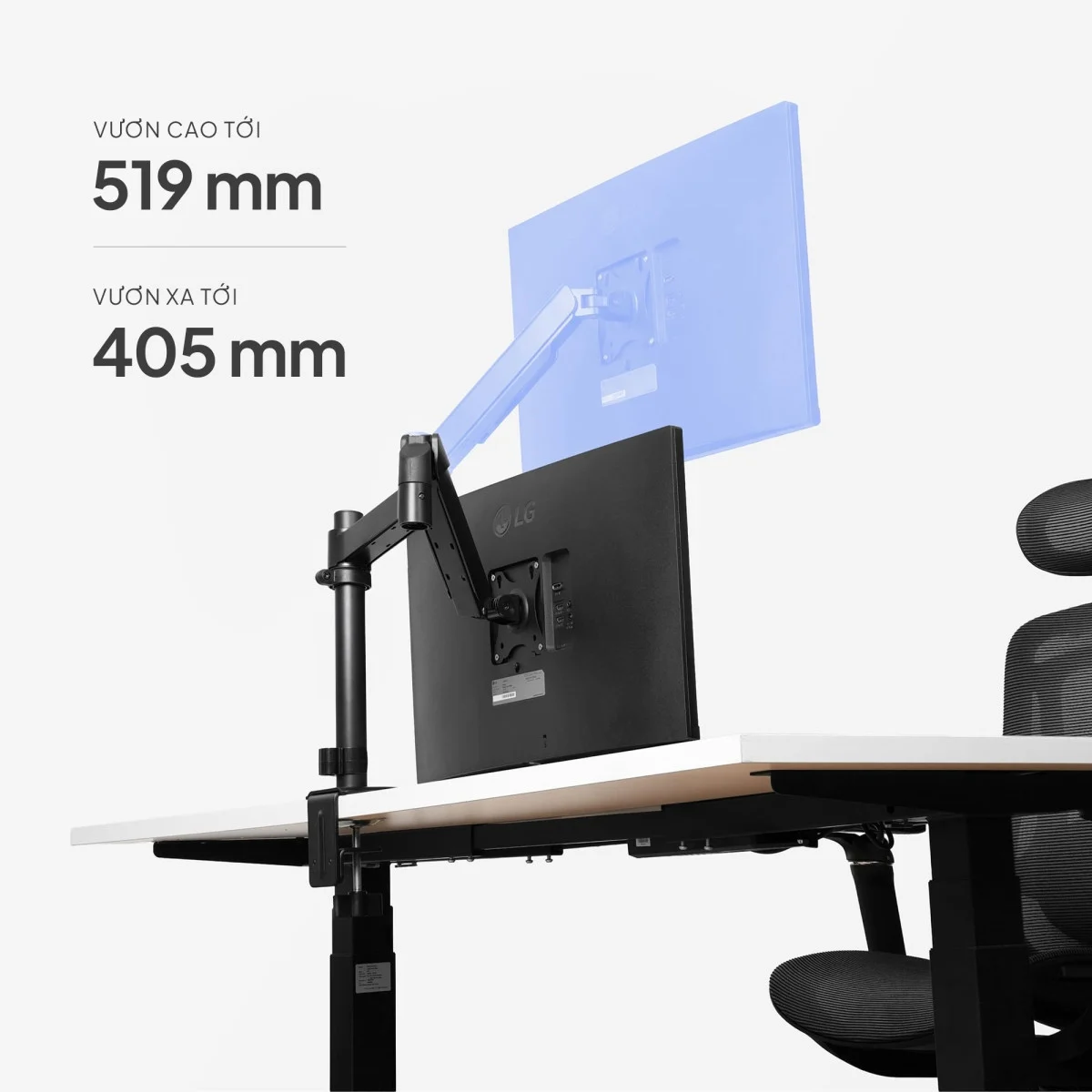 Giá đỡ màn hình arm thế hệ mới cho bàn làm việc sáng tạo
