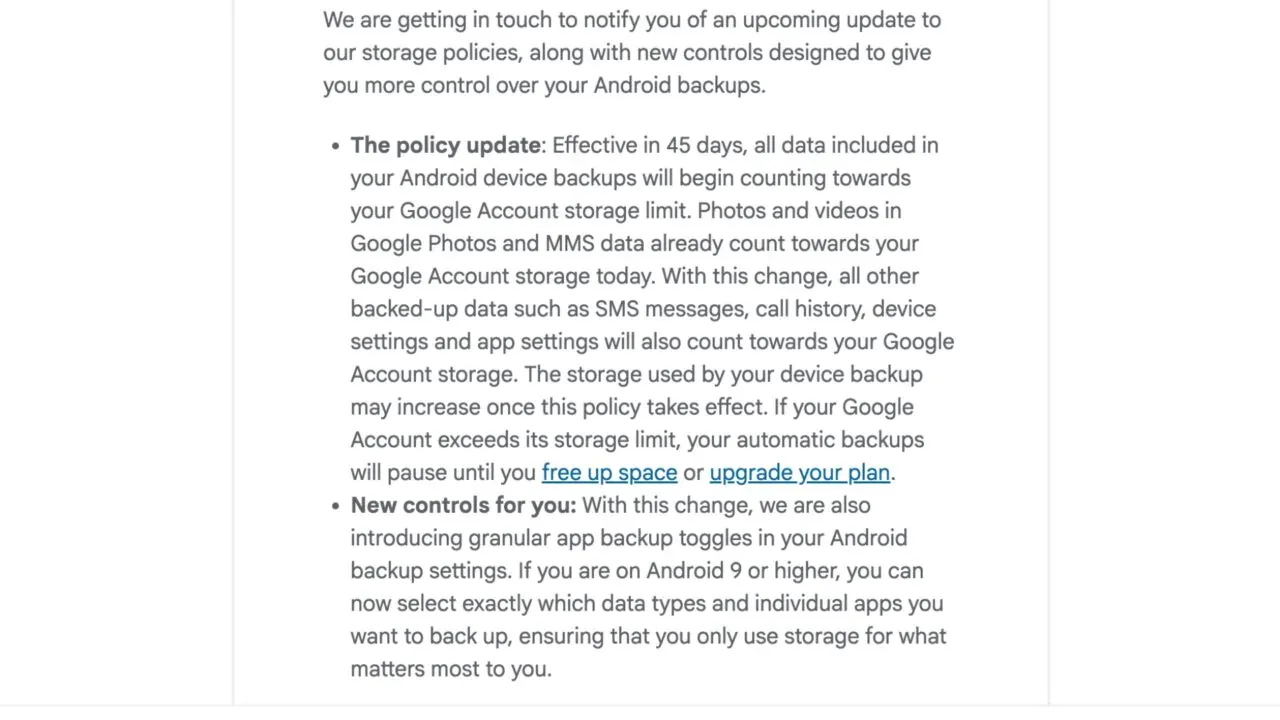 Google siết chính sách lưu trữ Android: 45 ngày để chuẩn bị