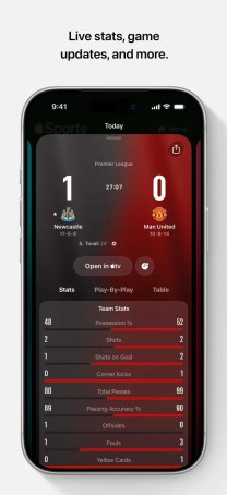 Apple Sports App Expands Global Soccer Coverage and Tactical Views