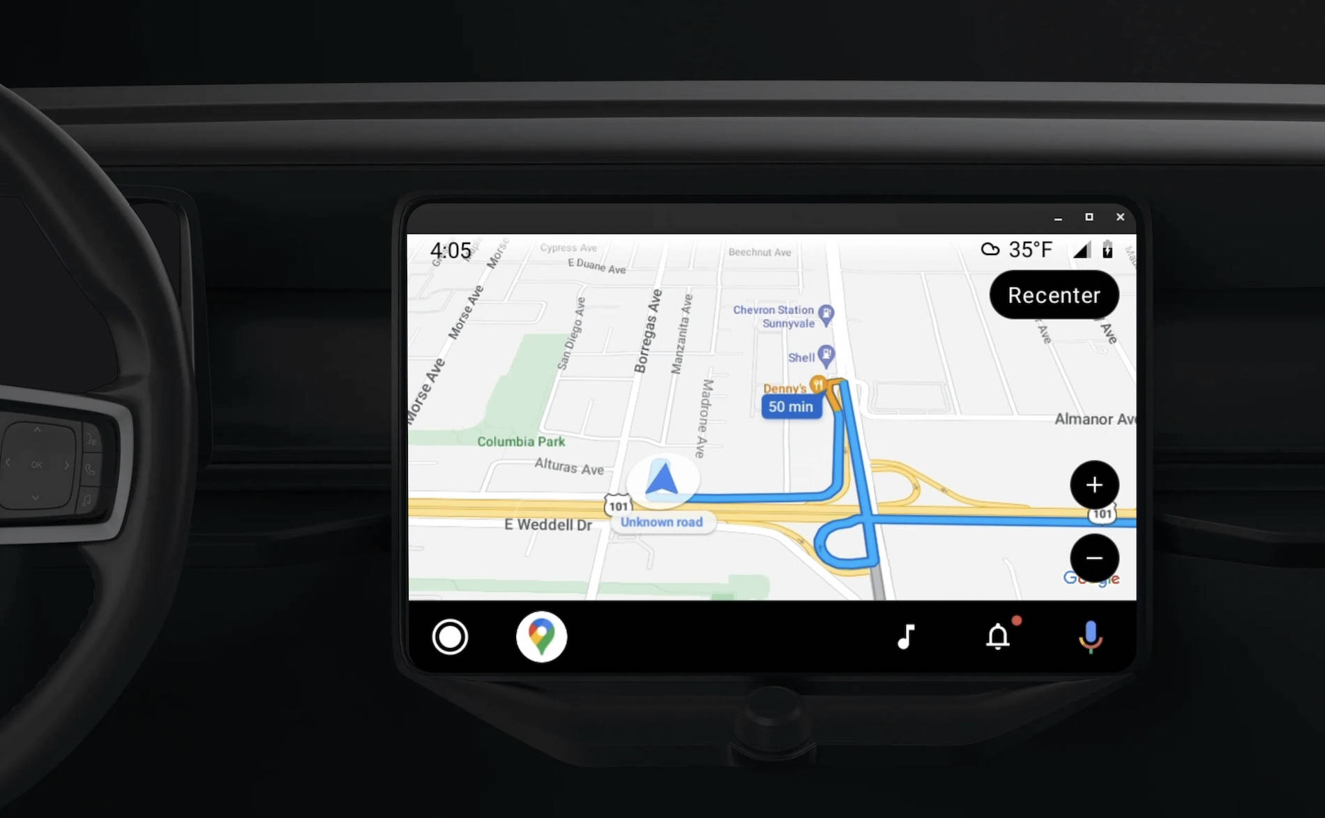 Google Maps thêm tốc độ kế trên Android Auto: muộn còn hơn không