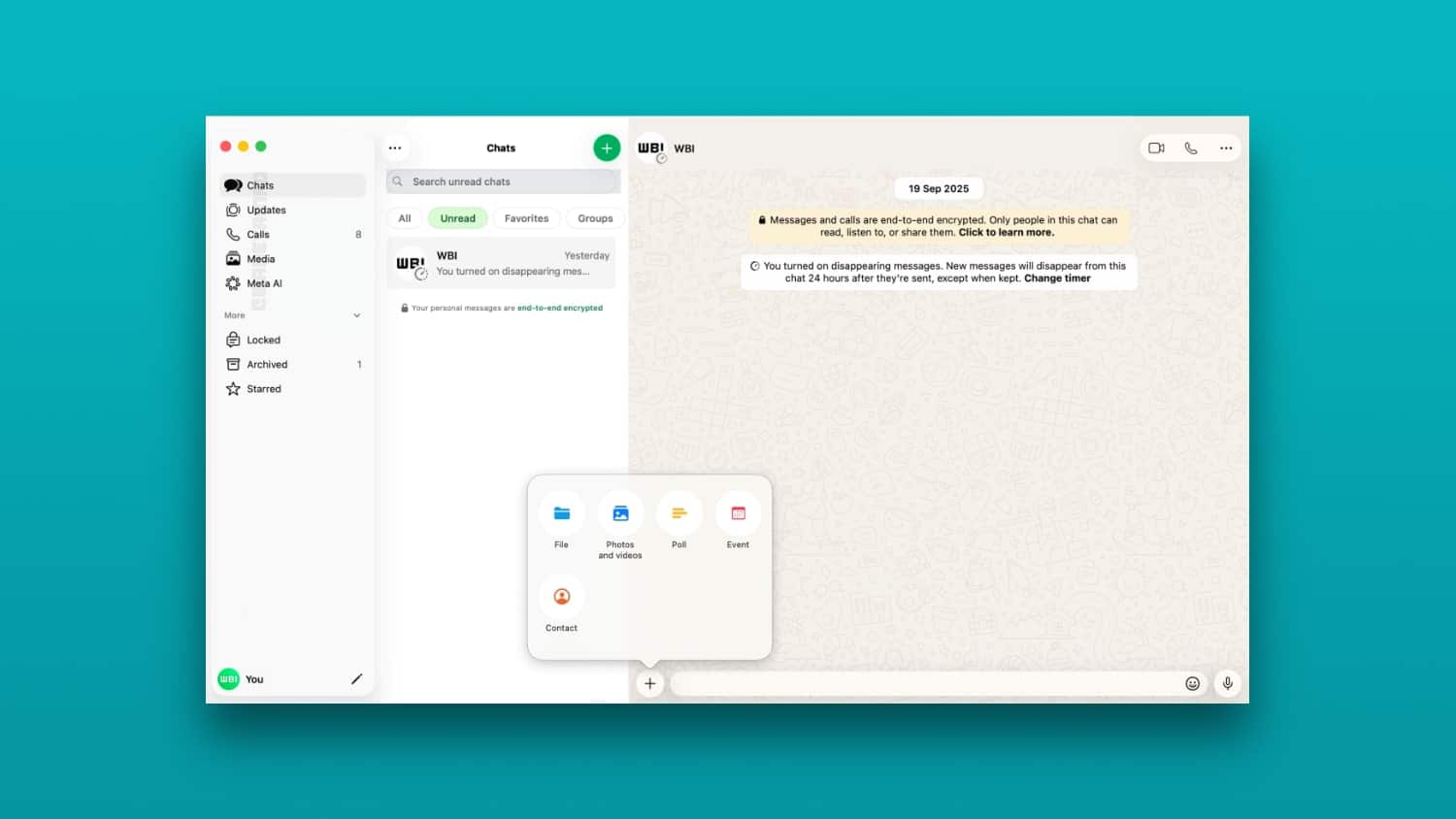 WhatsApp trên Mac đón thiết kế Liquid Glass hiện đại