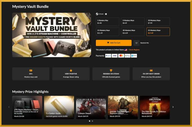 Steam Machine 1 đô và Steam Deck: Deal gaming rẻ đến khó tin
