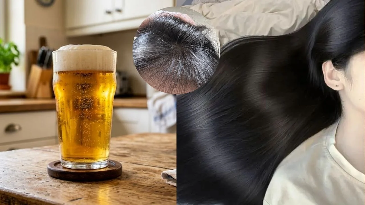 5 liệu pháp tự nhiên chăm sóc tóc từ gừng, muối và bia