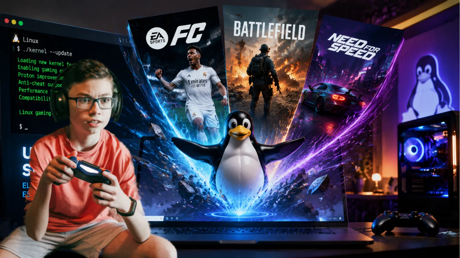 Linux Gaming Đã Thay Đổi: Fedora, Kernel Mới Và EA Sports FC
