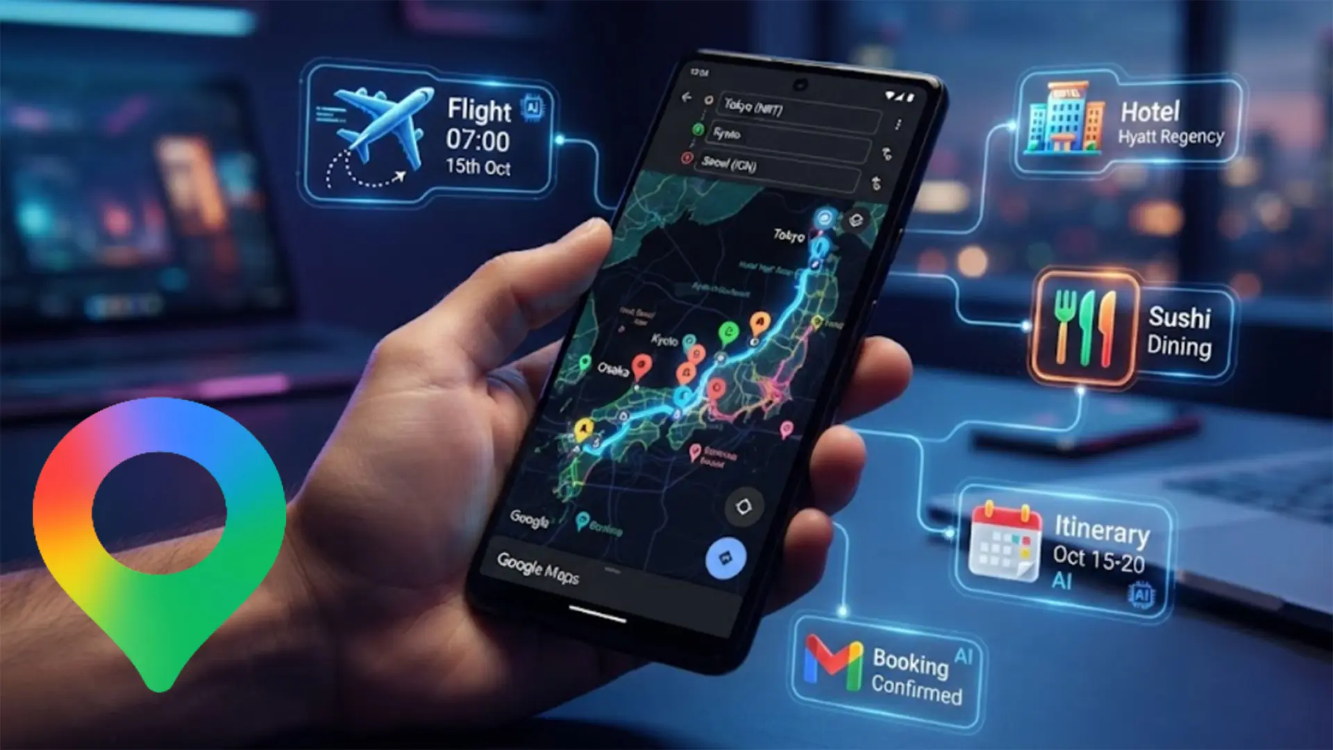 Google Maps sắp trở thành trợ lý du lịch AI nhờ Gemini