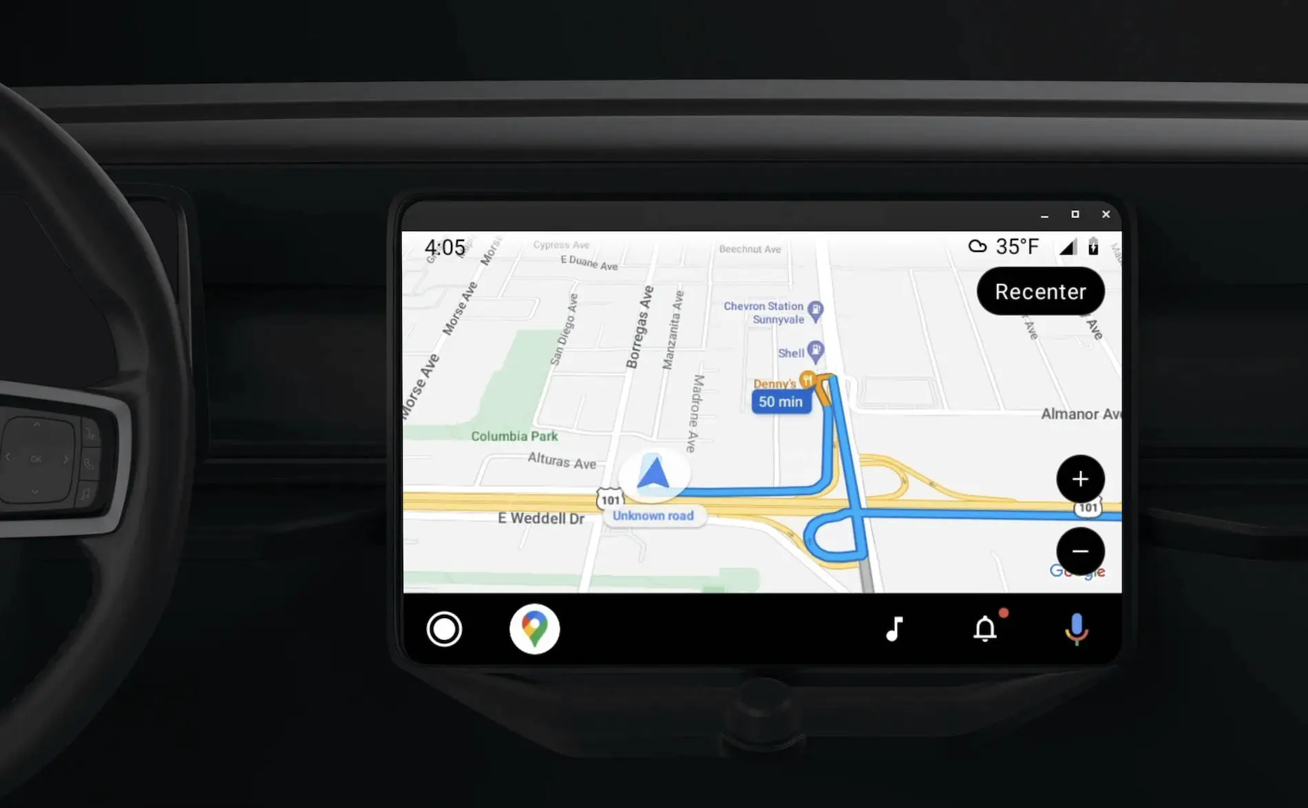 Google Maps thêm speedometer trên Android Auto: muộn mà quan trọng