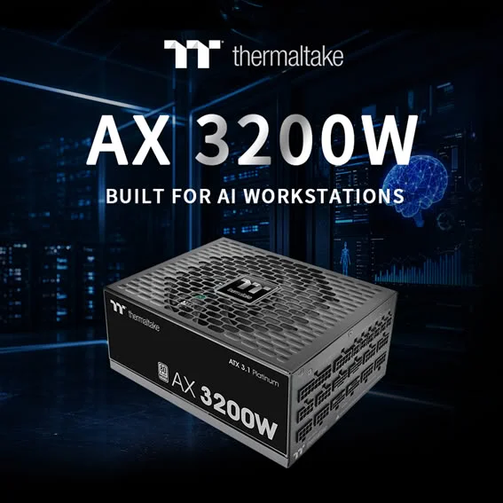 Thermaltake AX 3200W Platinum: Nguồn Điện Khủng Cho AI Workstation