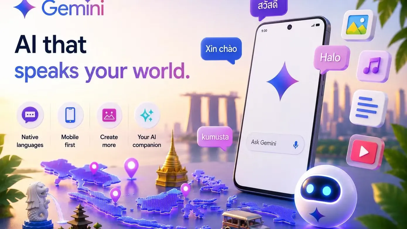 Gemini AI bùng nổ tại Đông Nam Á: Việt Nam dẫn đầu làn sóng người dùng di động