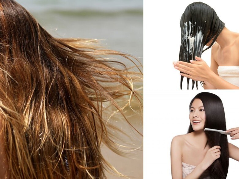 Phục hồi tóc sau bơi lội: Loại bỏ clo và muối biển đúng cách