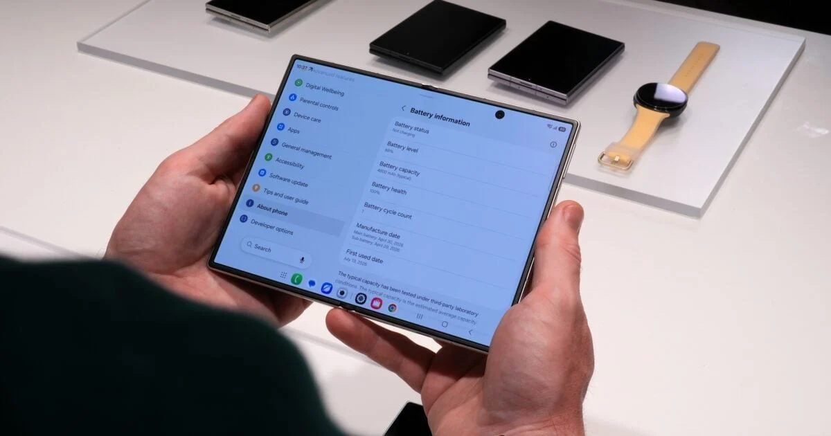 Galaxy Z Fold 8 Charging and Battery Finally Catch Up With the Hardware
